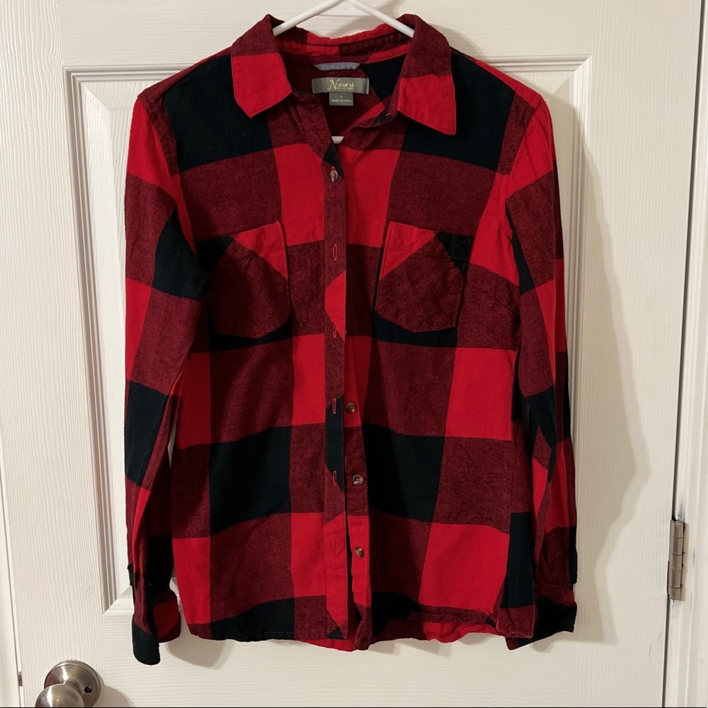 Red and black plaid shirt